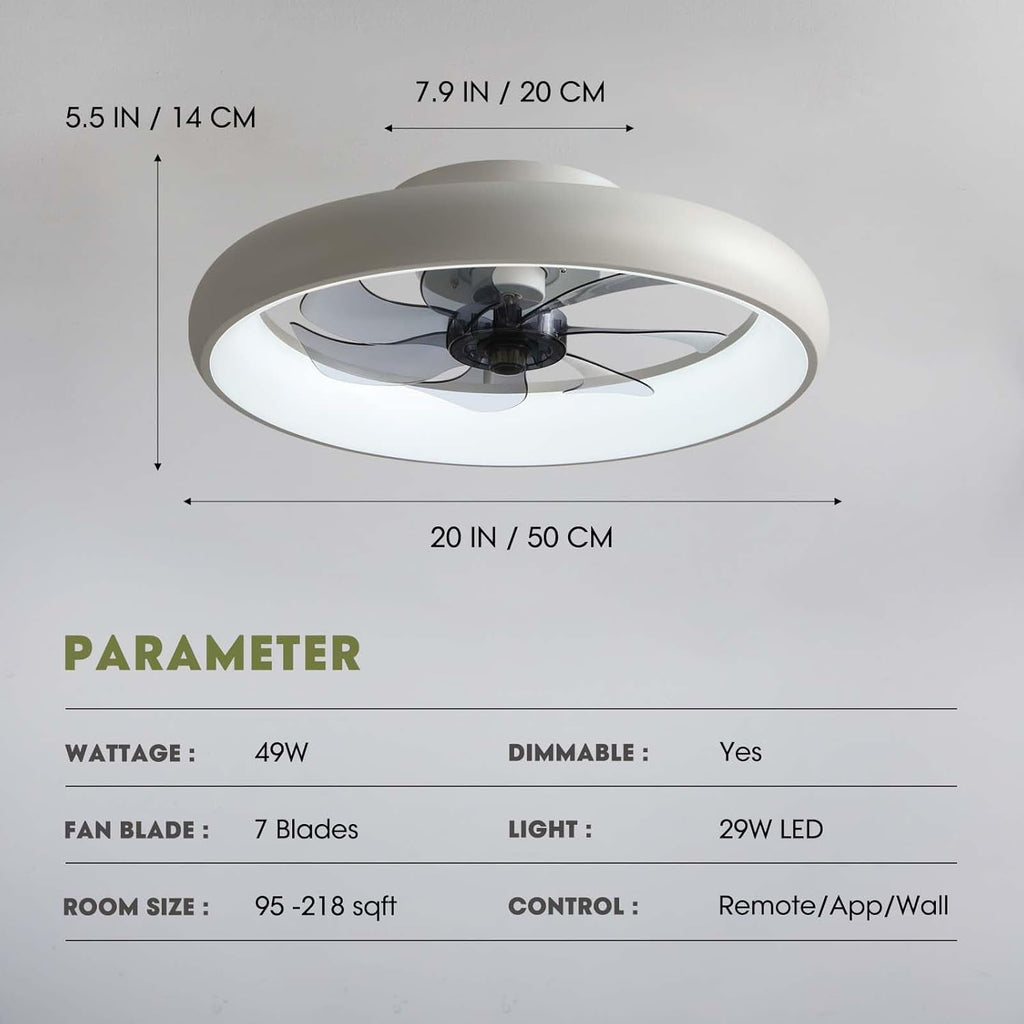 Ventilador de techo moderno