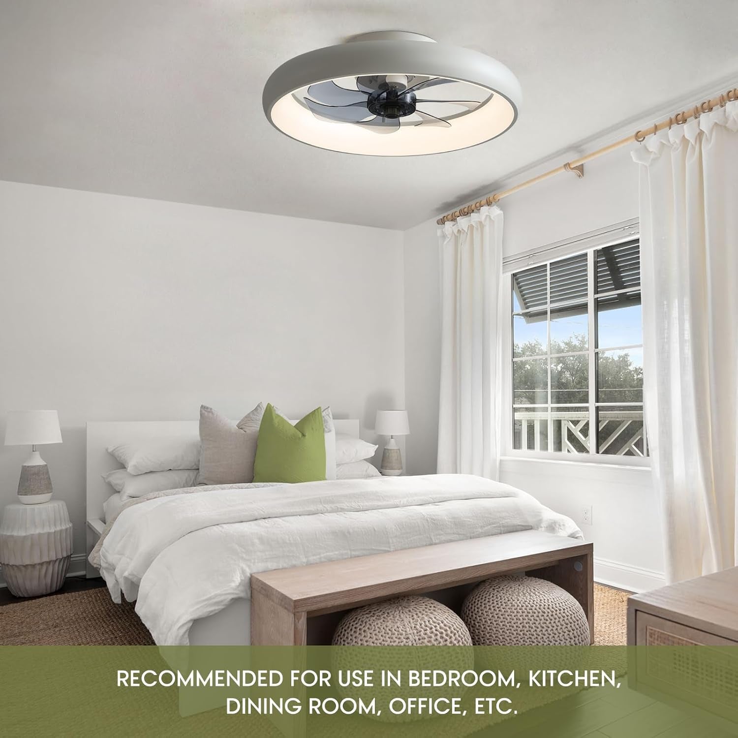 Ventilador de techo moderno