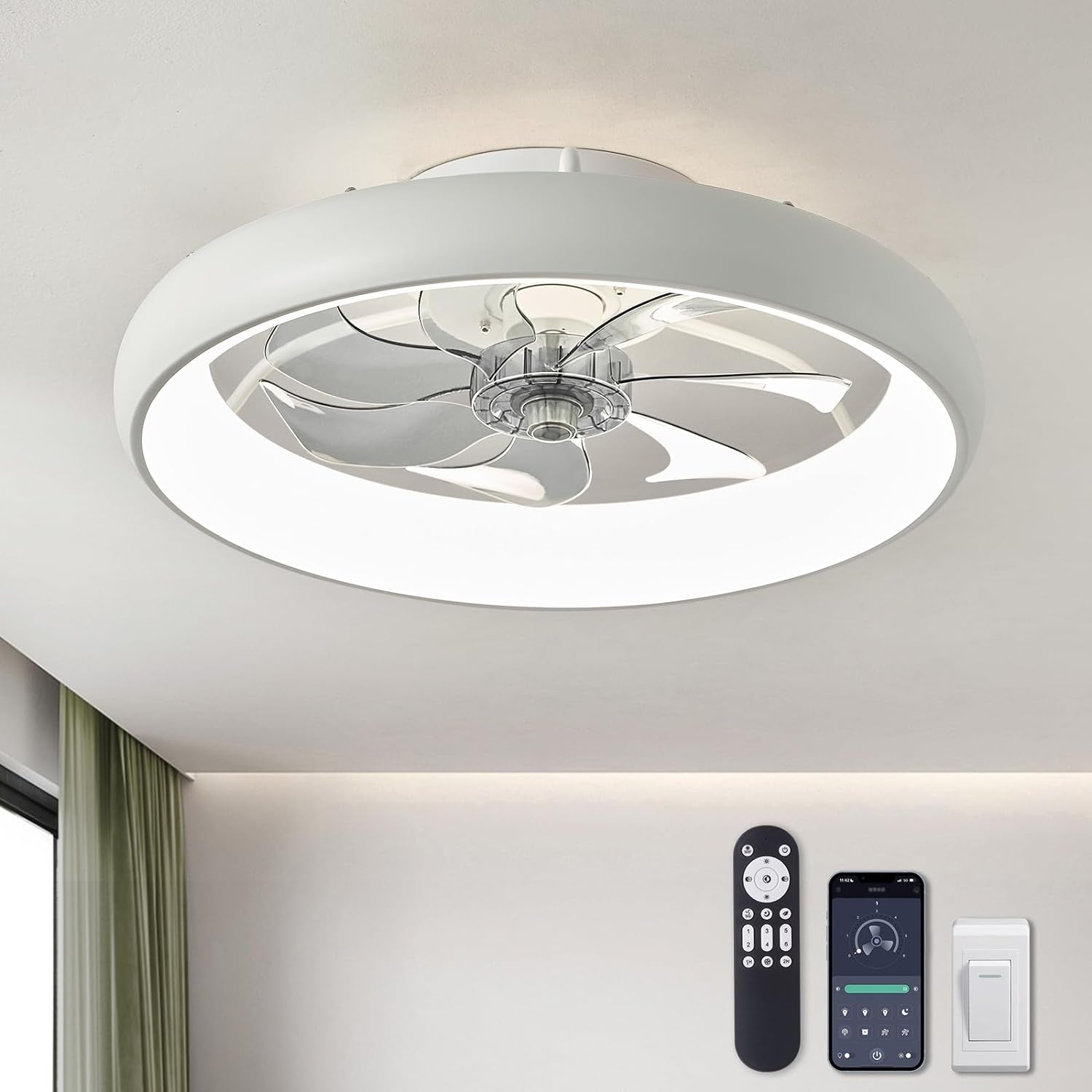 Ventilador de techo moderno