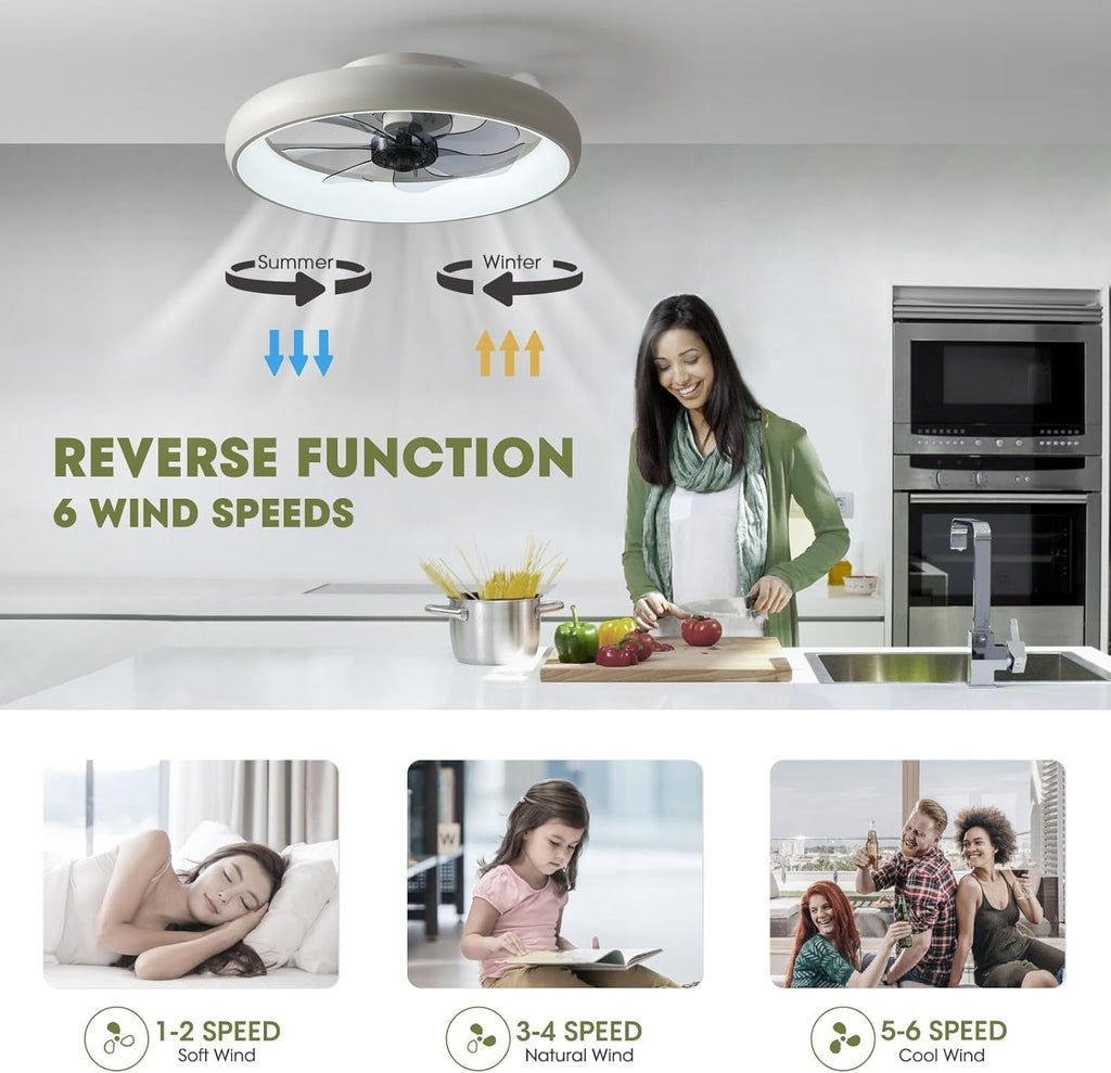 Ventilador de techo moderno